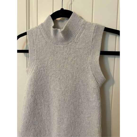 Babaton Aritzia Cream Knit Merino Wool Mini Dress Size L (Fits Like a Small) - Picture 2 of 6